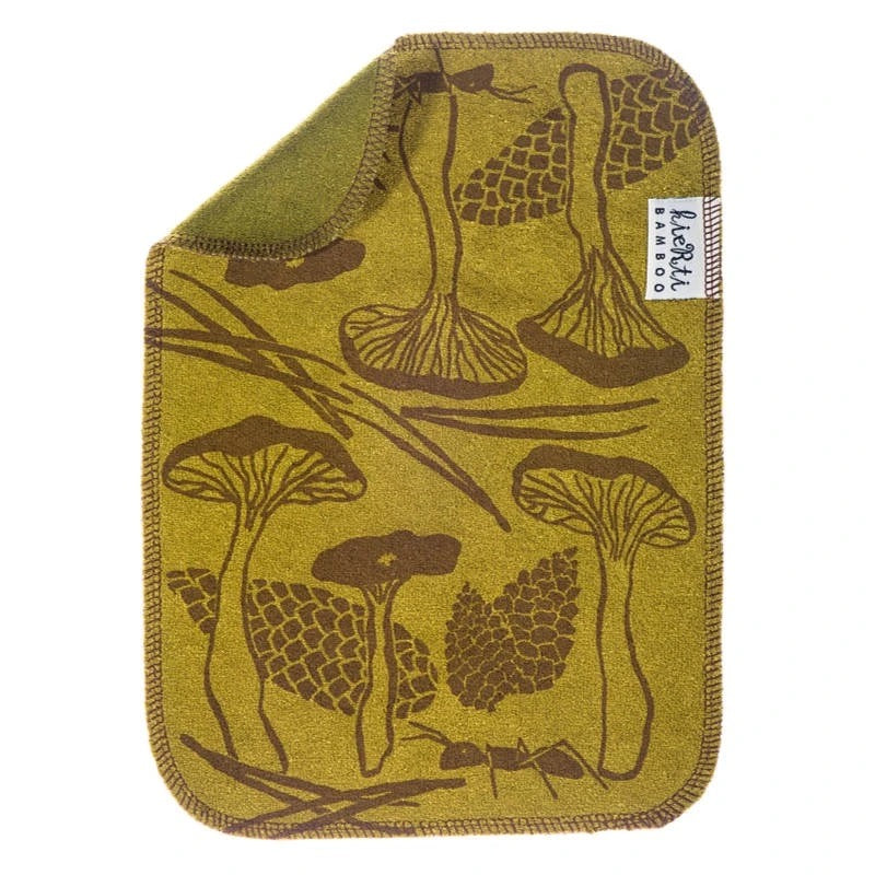 Bambuinen tiskirätti "Sienimetsä" Sammal