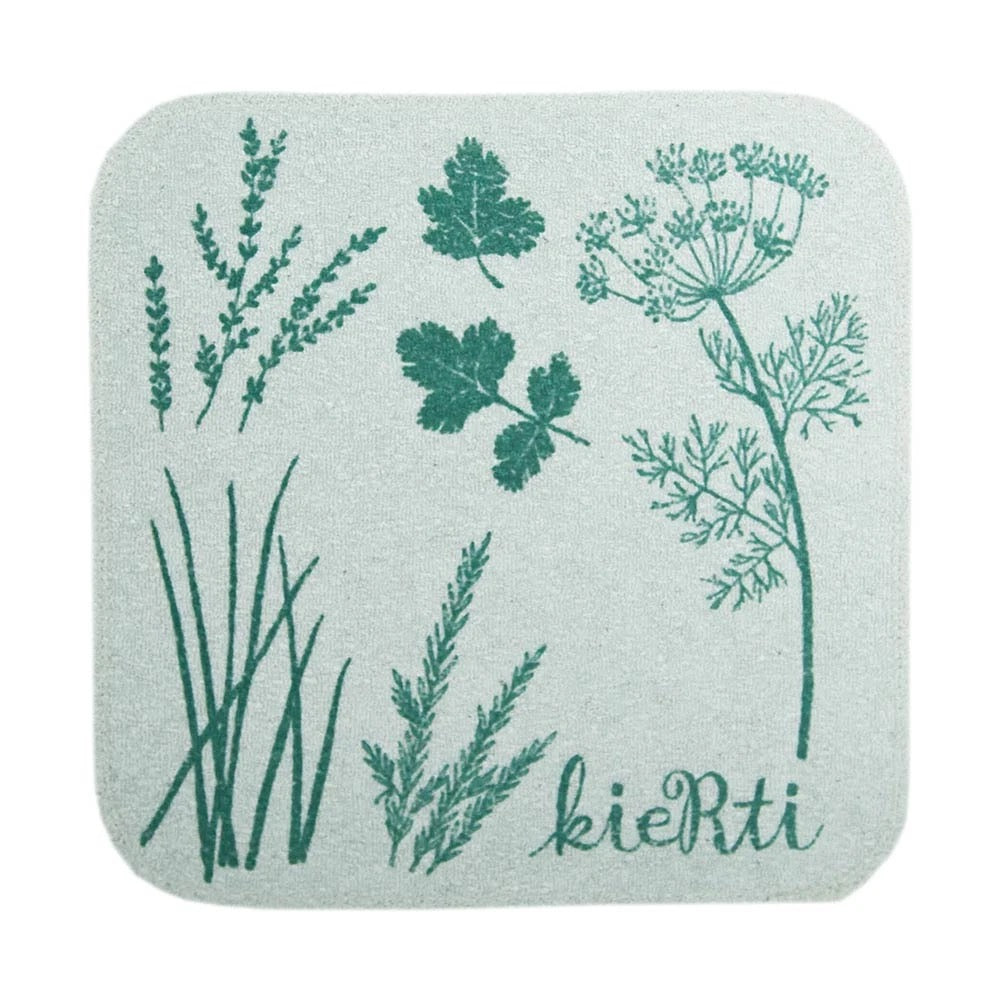 Hamppuinen tiskirätti "Yrtit"