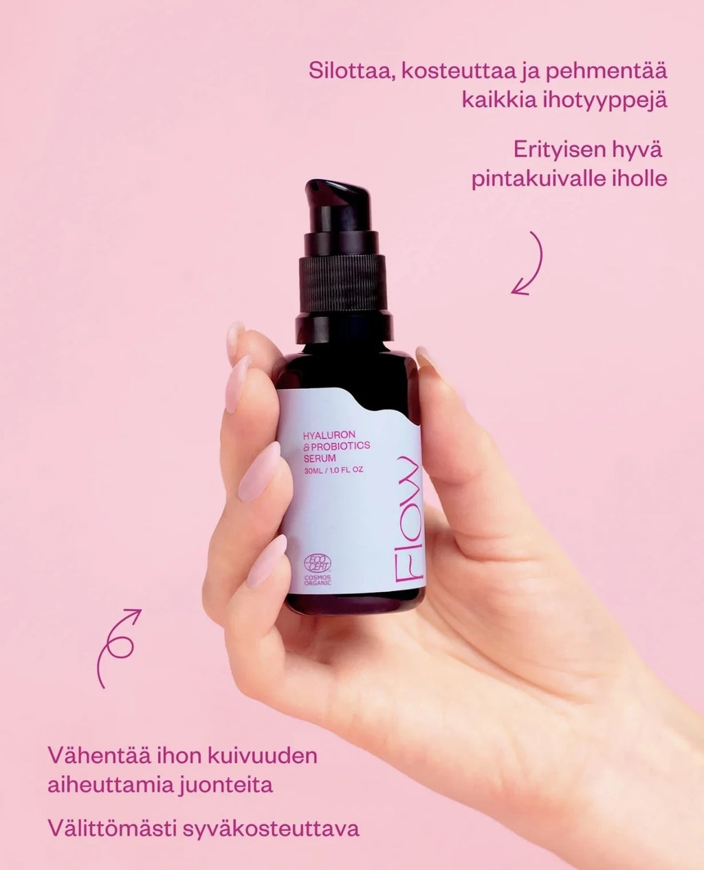 Hyaluron&Probiotics Serum, syväkosteuttava seerumi 30 ml