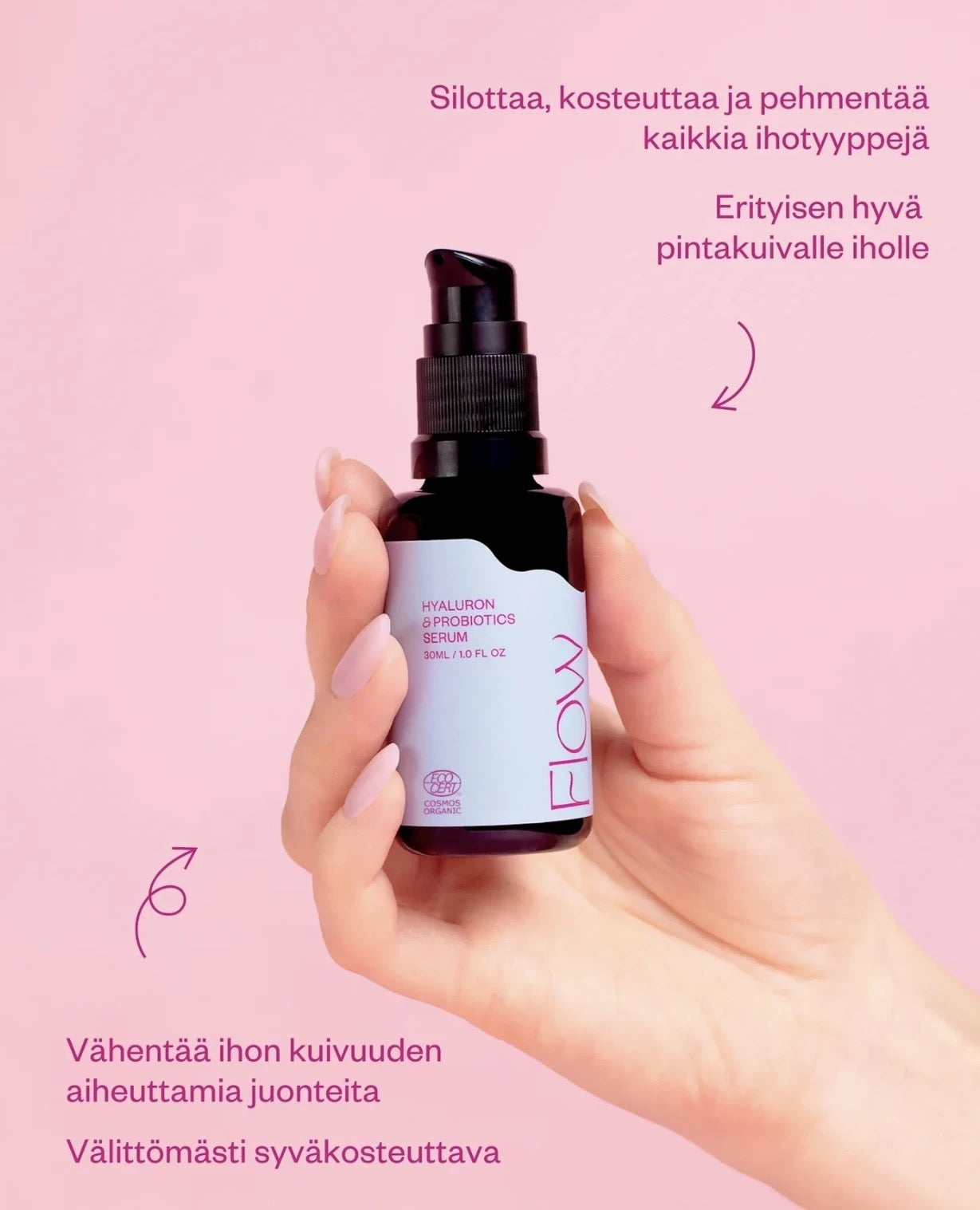 Hyaluron&Probiotics Serum, syväkosteuttava seerumi 30 ml