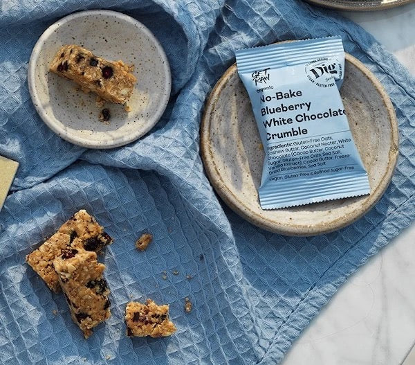 Mustikka-valkosuklaacrumble 35 g, Dig